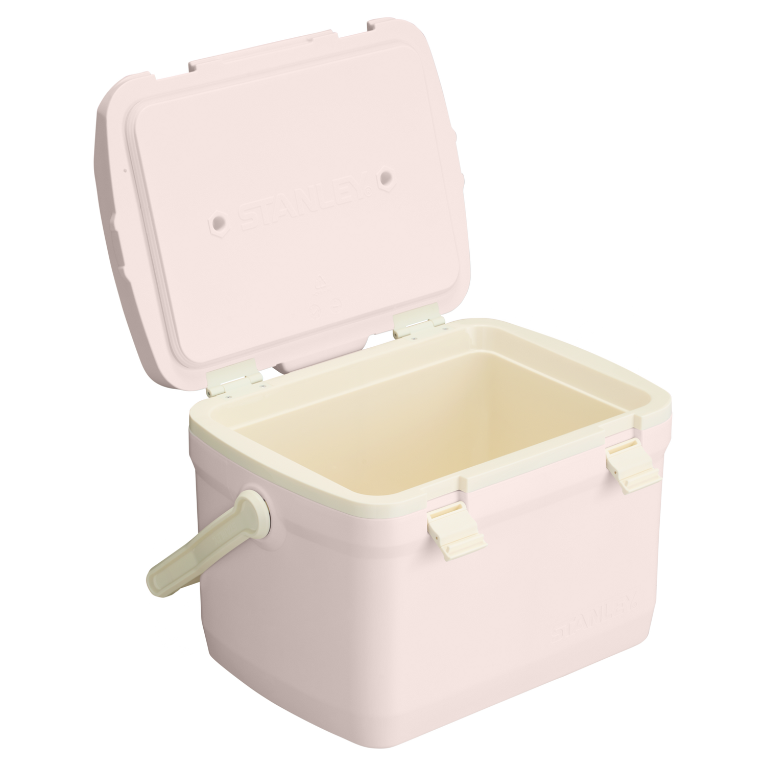 Stanley 1913 The Easy Carry Outdoor Cooler 16 QT in Rose Quartz | Open View