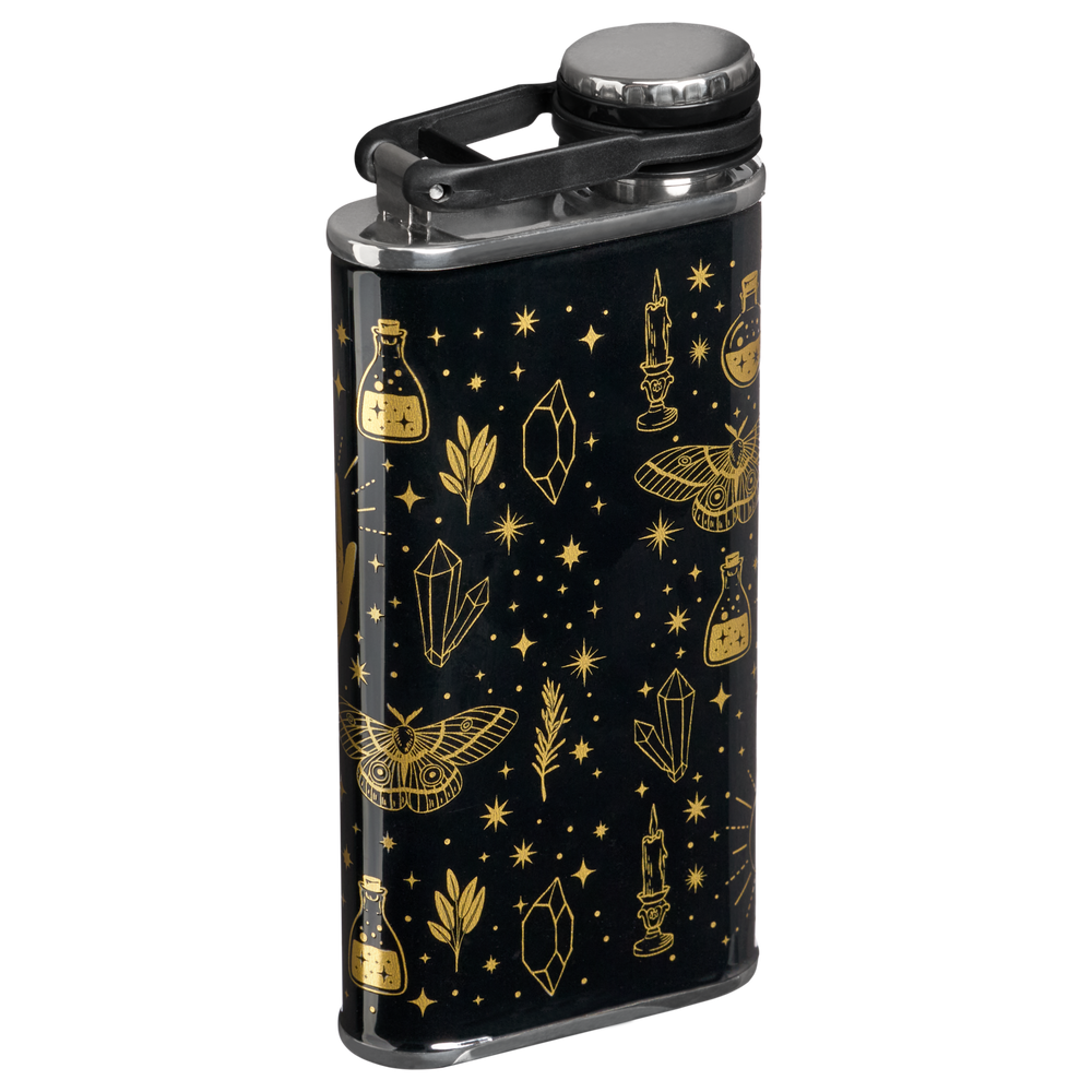 Stanley 1913 Halloween Easy-Fill Wide Mouth Flask 8 oz in Black Magic | Back View