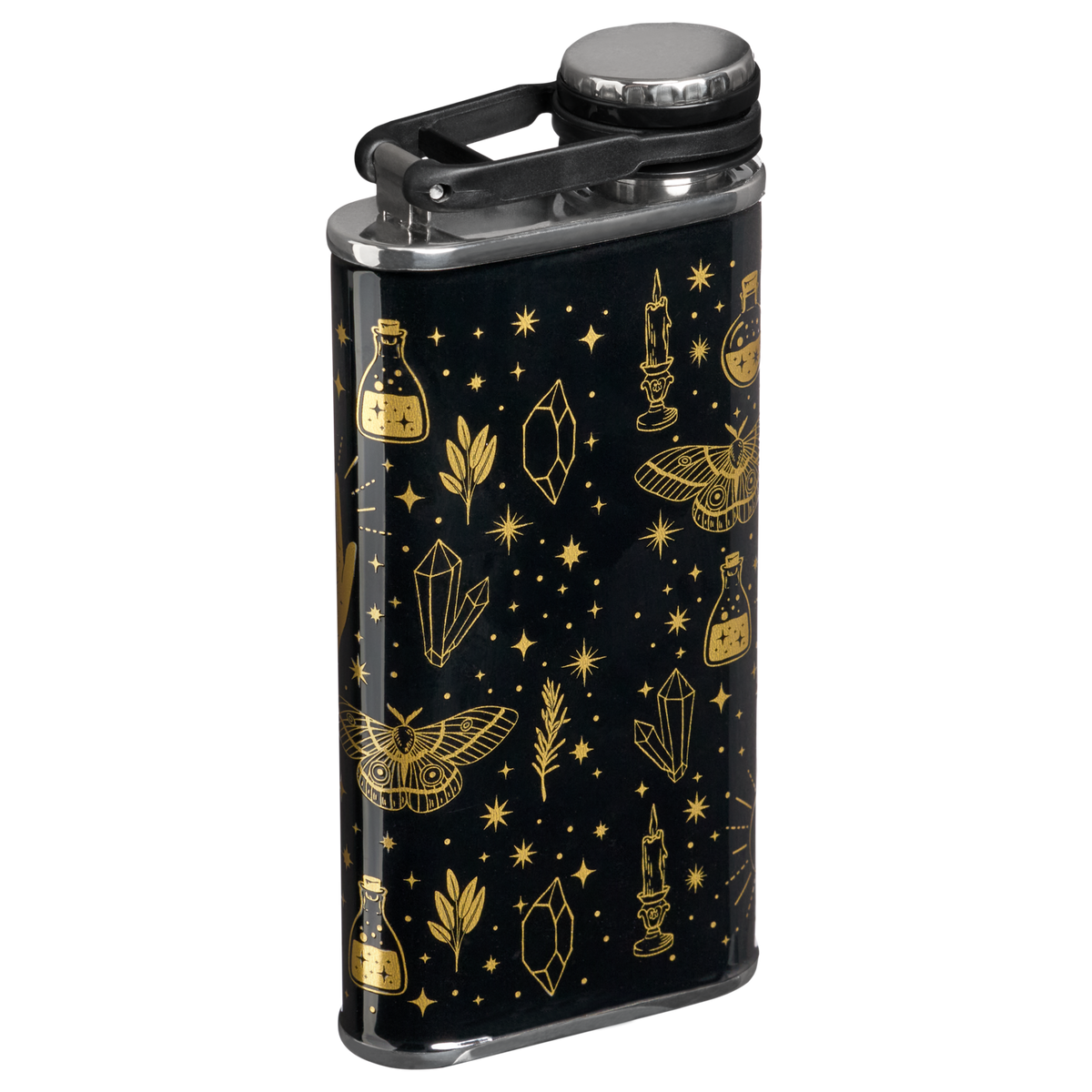 Stanley 1913 Halloween Easy-Fill Wide Mouth Flask 8 oz in Black Magic | Back View