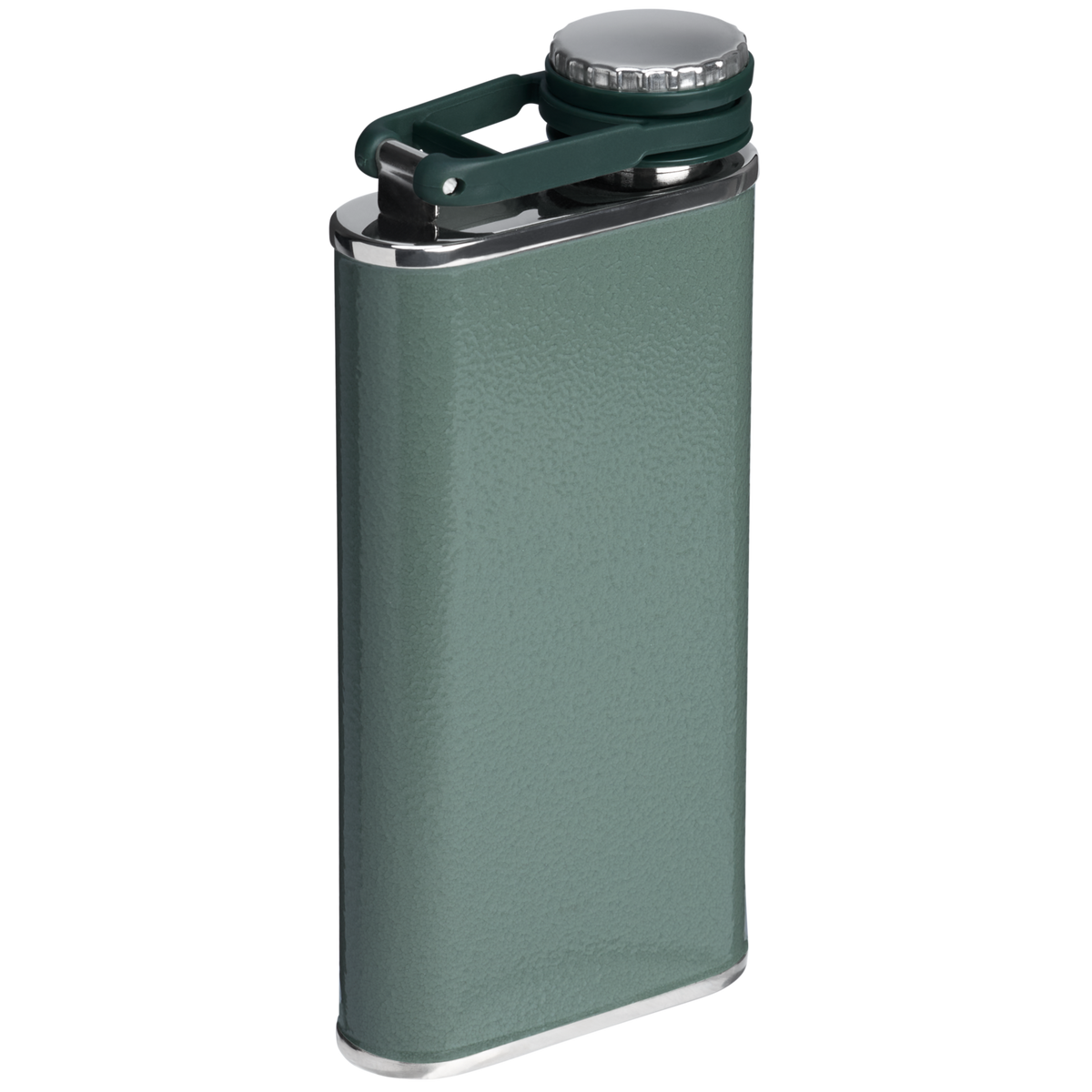 Stanley 1913 Classic Easy Fill Flask 8 oz in Hammertone Green | Back View