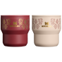 Swatch for Stanley 1913 Stanley 1913 x Nest Stacking Cup Set 2x 10 oz Cups in Deepa Rose / Brown Sugar | Front View
