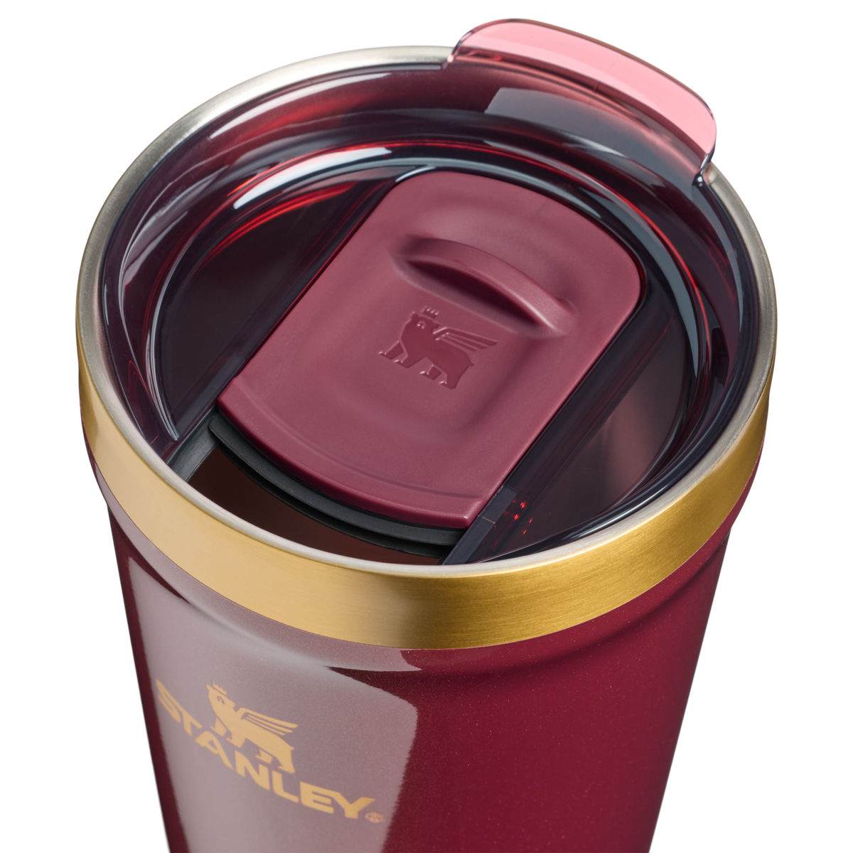 Stanley 1913 Halloween Everyday Tumbler 16 oz in Bordeaux Shimmer | Lid Detailed View
