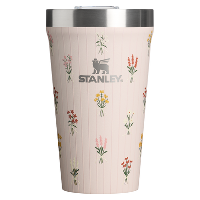 Stanley 1913 The Everyday Tumbler 16 OZ Rose Quartz Bouquets in Rose Quartz Bouquets | Front View