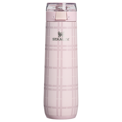Stanley 1913 The Flowstate™ Spring Water Bottle20 oz Spring Reset Collection in Blossom Plaid | Front View