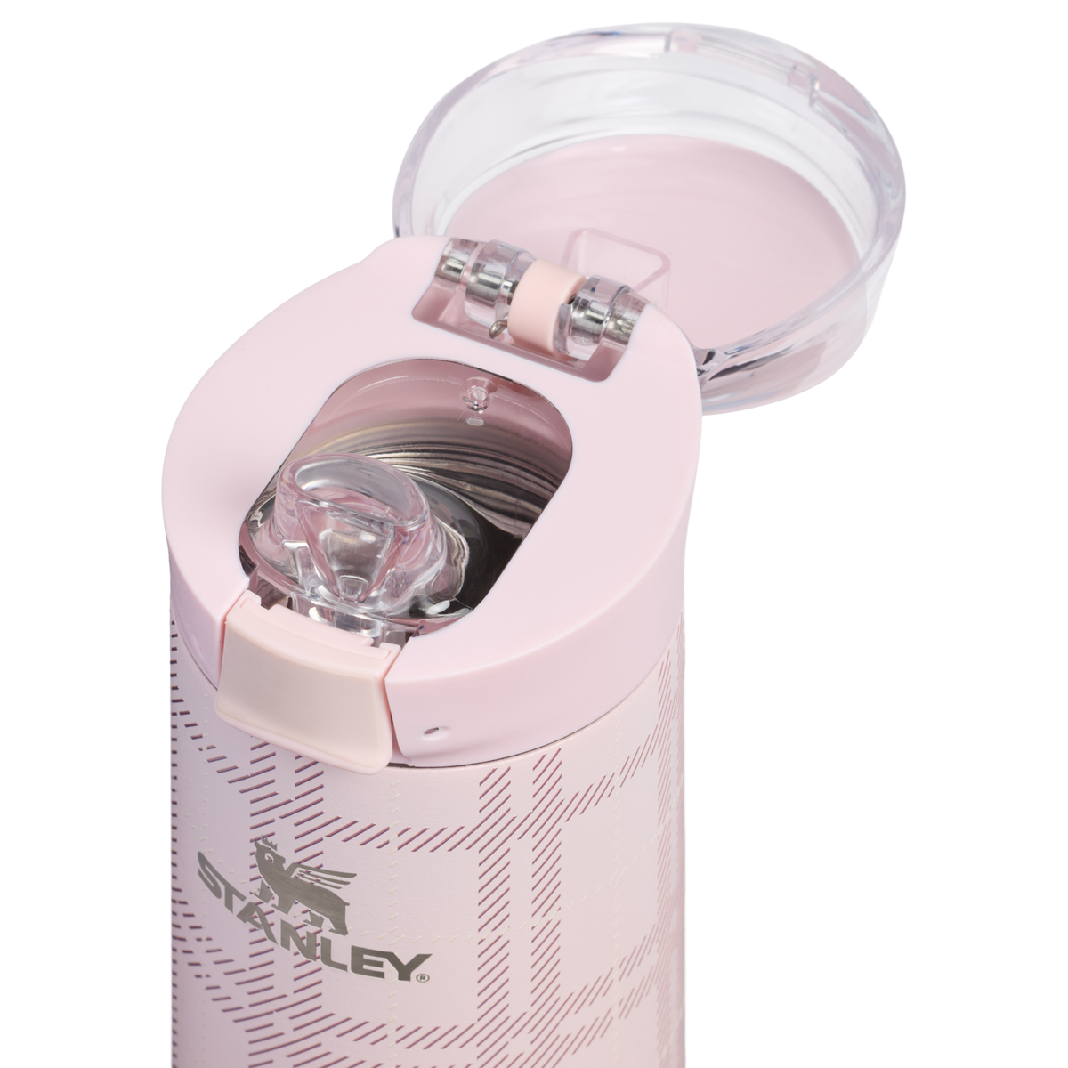 Stanley 1913 The Flowstate™ Spring Water Bottle20 oz Spring Reset Collection in Blossom Plaid | Lid Detailed View