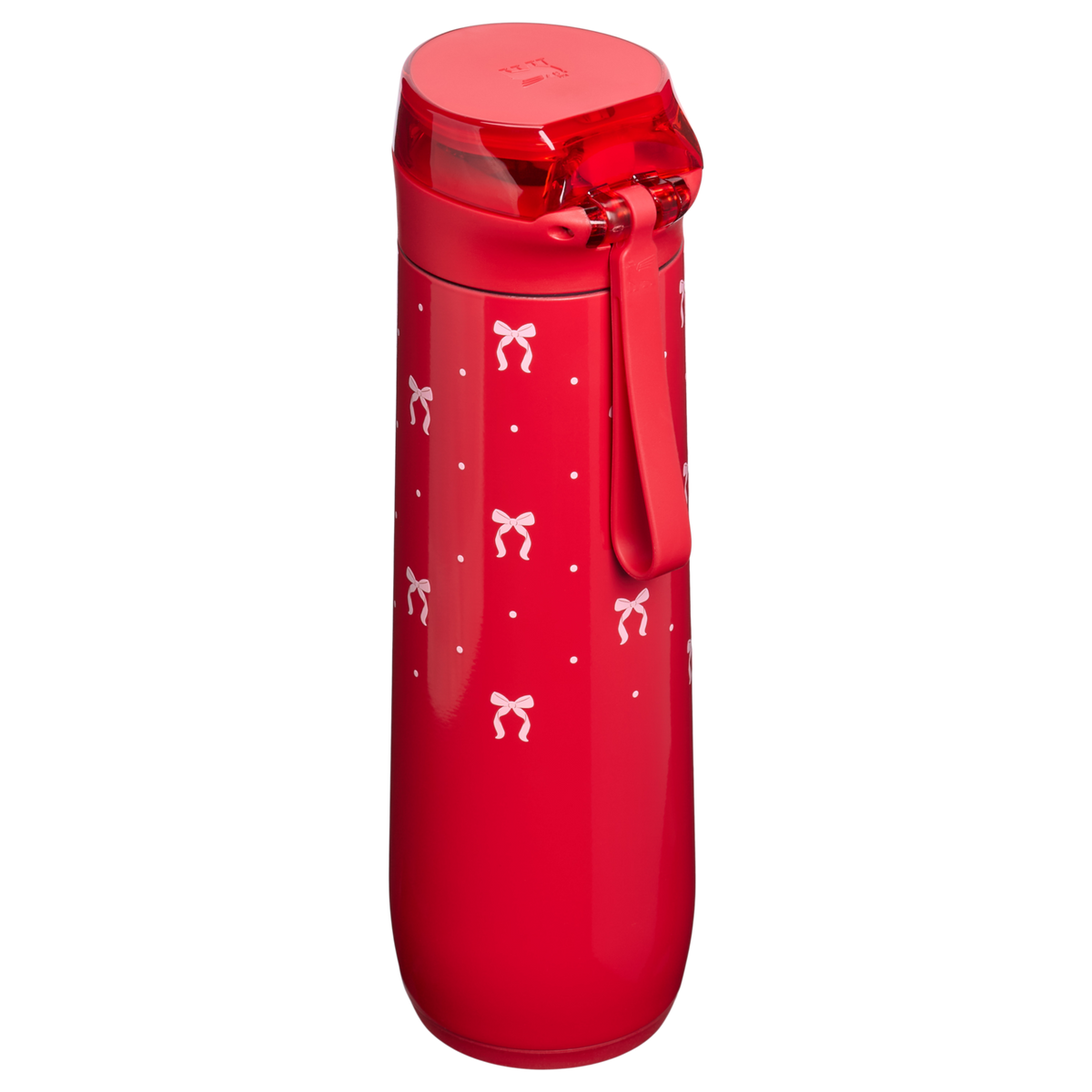 Stanley 1913 The Flowstate™ Spring Water Bottle 20 oz The Holiday Collection in Rouge Bows | Back View