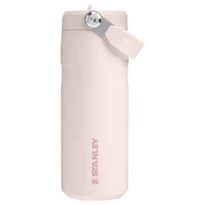 Stanley 1913 The IceFlow™ Bottle with Flip Straw Lid 16 OZ in Rose Quartz | Front View
