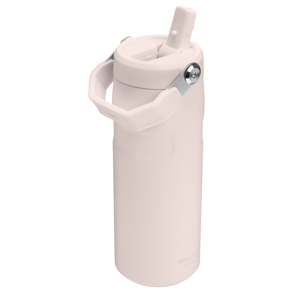 Stanley 1913 The IceFlow™ Bottle with Flip Straw Lid 16 OZ in Rose Quartz | Back View
