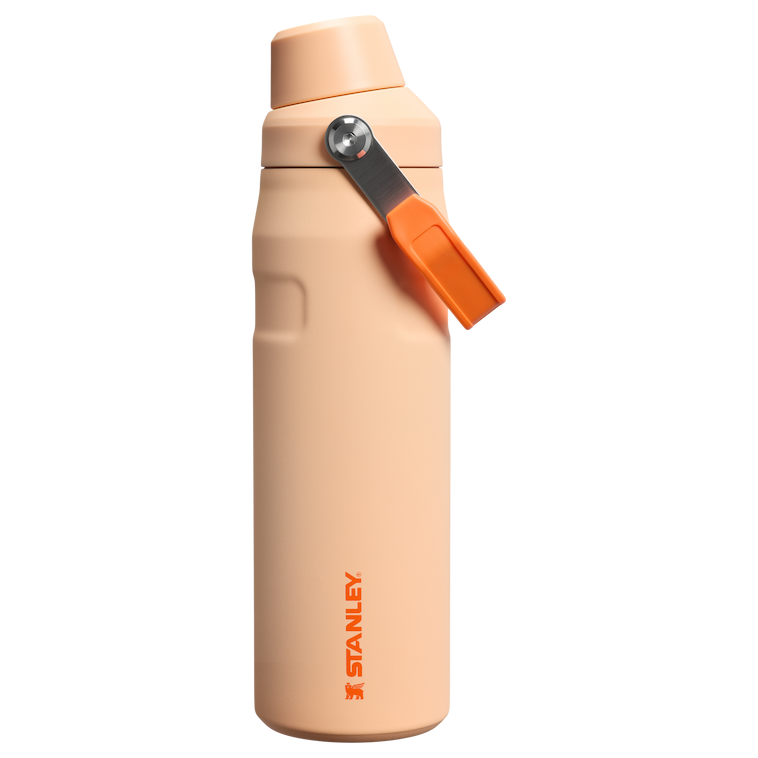 Stanley 1913 IceFlow™ Bottle with Fast Flow Lid 24 OZ in Orange Sherbet | Front View