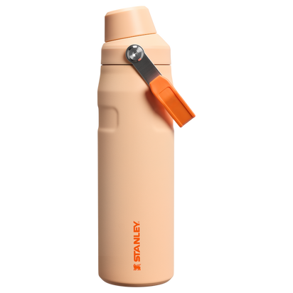 Stanley 1913 IceFlow™ Bottle with Fast Flow Lid 24 OZ in Orange Sherbet | Front View