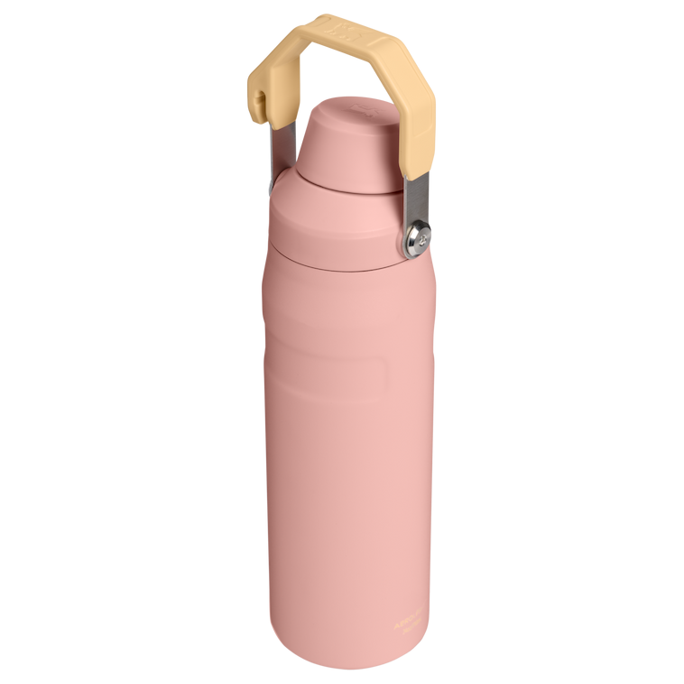 Stanley 1913 IceFlow™ Bottle with Fast Flow Lid 24 OZ in Peach Rose | Back View