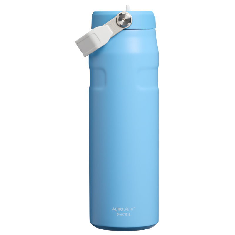 Stanley 1913 Country Collection IceFlow™ Aerolight Flip Straw Bottle 24 OZ in Team Light Blue White | Back View