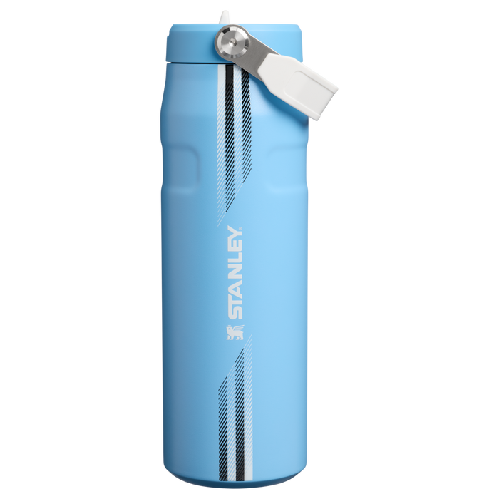 Stanley 1913 Country Collection IceFlow™ Aerolight Flip Straw Bottle 24 OZ in Team Light Blue White | Front View