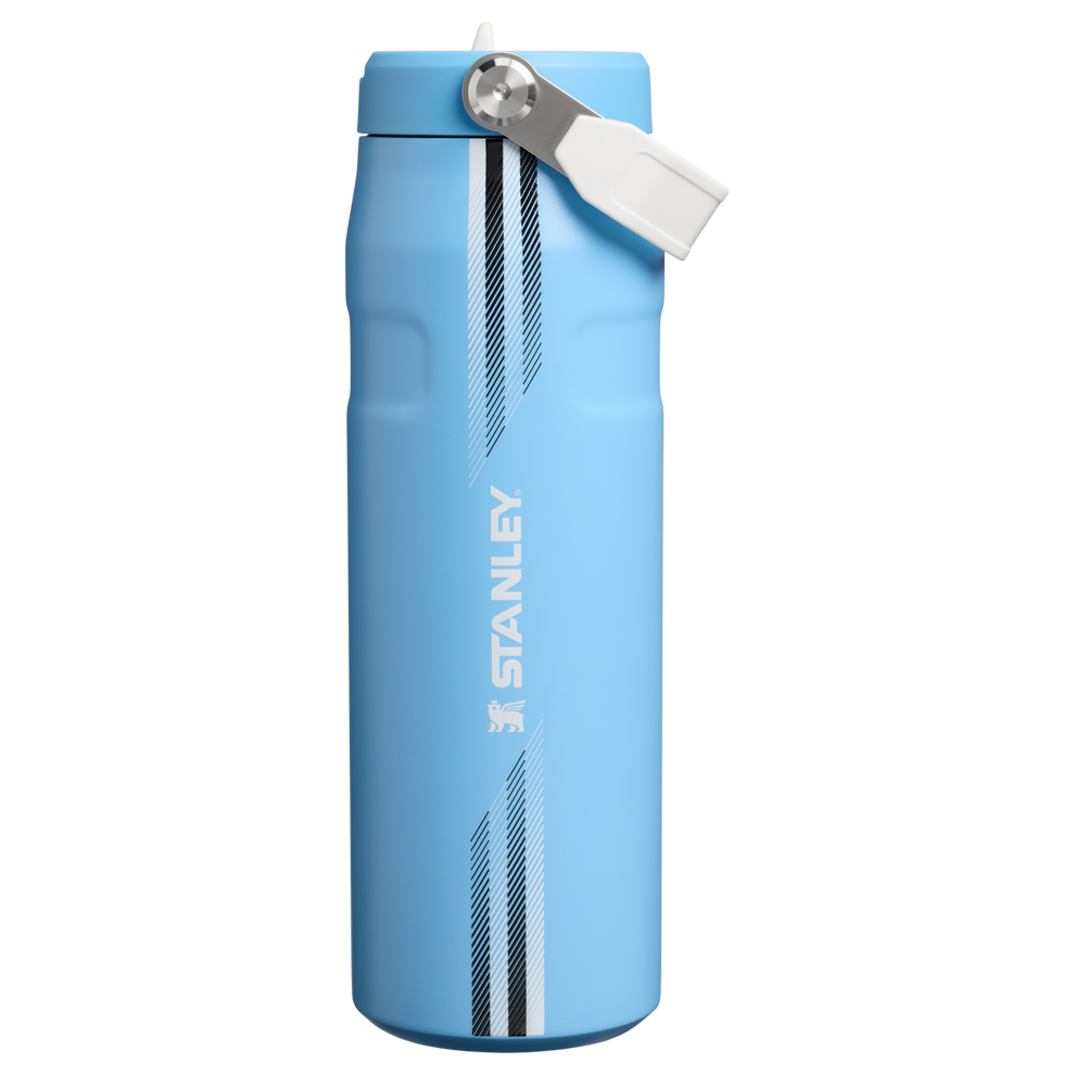 Stanley 1913 Country Collection IceFlow™ Aerolight Flip Straw Bottle 24 OZ in Team Light Blue White | Front View