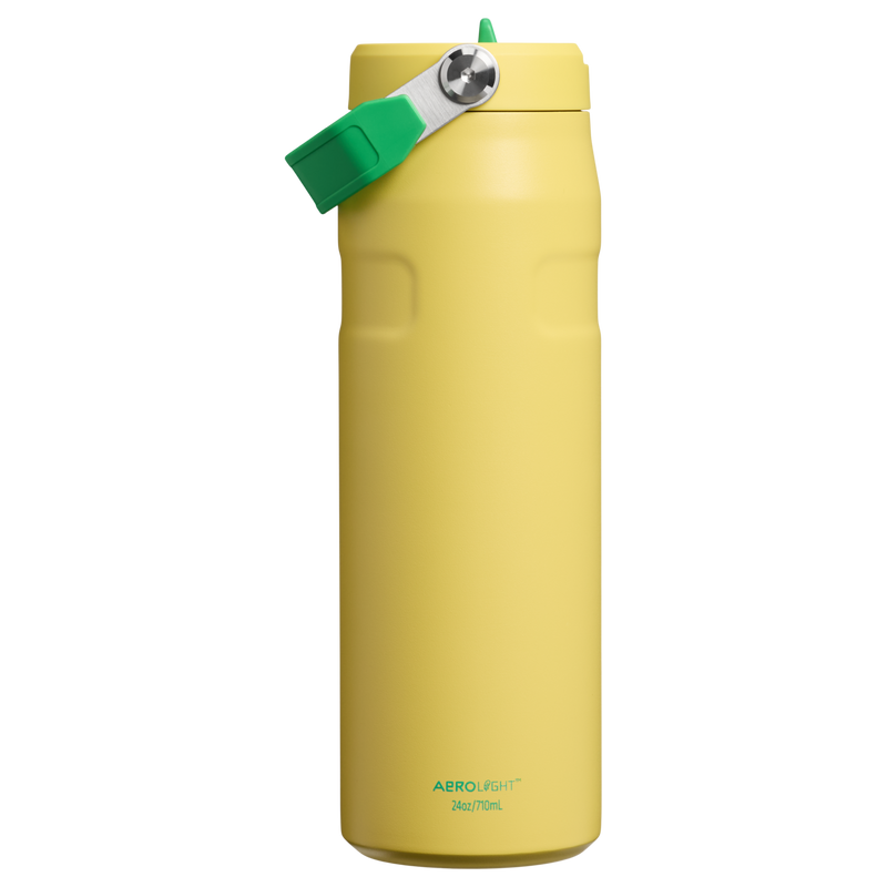 Stanley 1913 Country Collection IceFlow™ Aerolight Flip Straw Bottle 24 OZ in Team Yellow Green | Back View