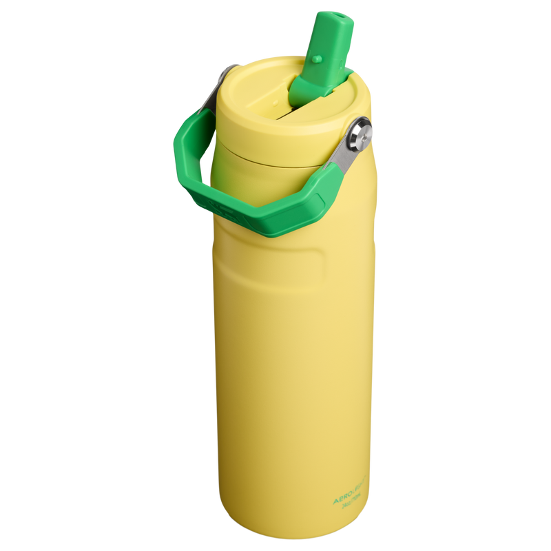 Stanley 1913 Country Collection IceFlow™ Aerolight Flip Straw Bottle 24 OZ in Team Yellow Green | Back View