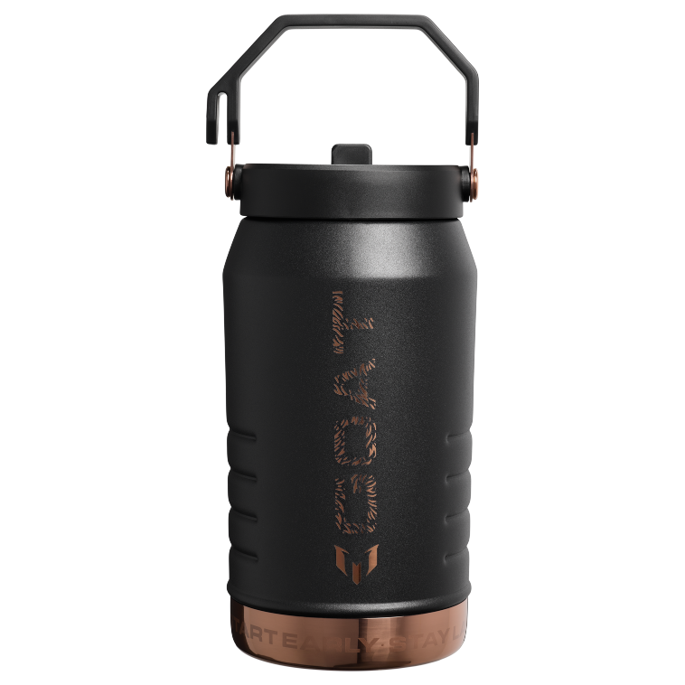 Stanley 1913 Messi x Stanley 1913 IceFlow™ Flip Straw Jug in Messi GOAT Black | Back View