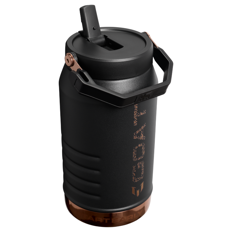Stanley 1913 Messi x Stanley 1913 IceFlow™ Flip Straw Jug in Messi GOAT Black | Back View