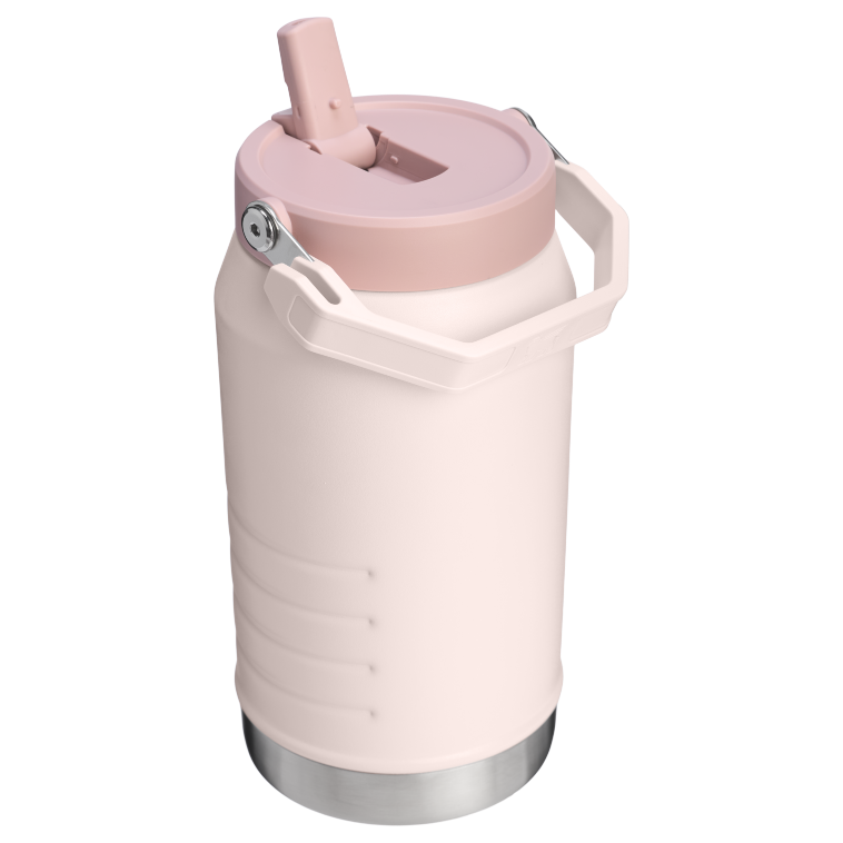 Stanley 1913 The IceFlow Flip Straw Jug 64 OZ in Rose Quartz | Back View