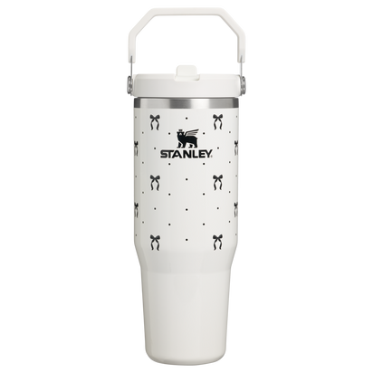 Stanley 1913 The Iceflow™ 2.0 Flip Straw Tumbler 30 oz The Holiday Collection in Salt Bows | Front View