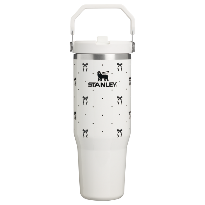 Stanley 1913 The Iceflow™ 2.0 Flip Straw Tumbler 30 oz The Holiday Collection in Salt Bows | Front View