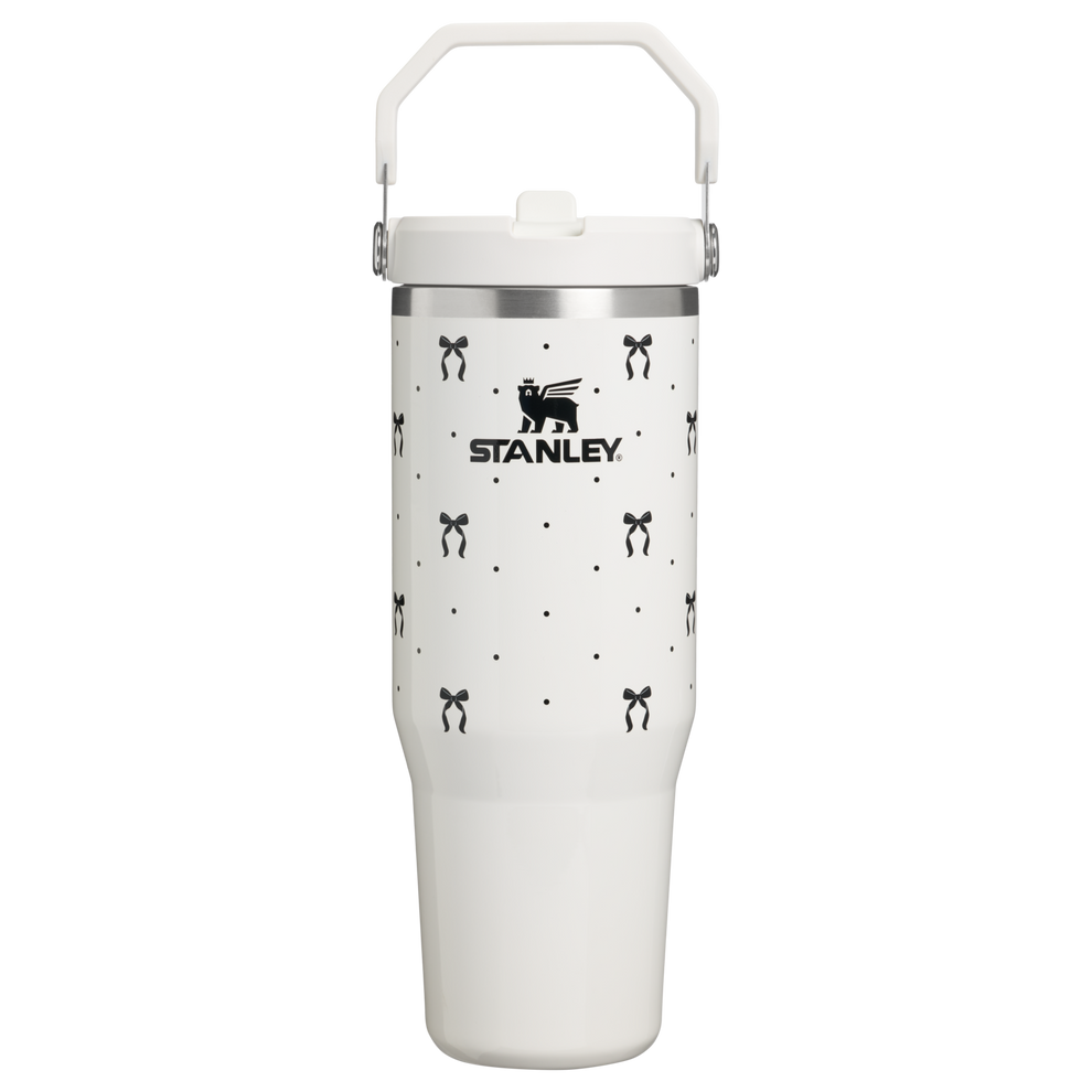 Stanley 1913 The Iceflow™ 2.0 Flip Straw Tumbler 30 oz The Holiday Collection in Salt Bows | Front View