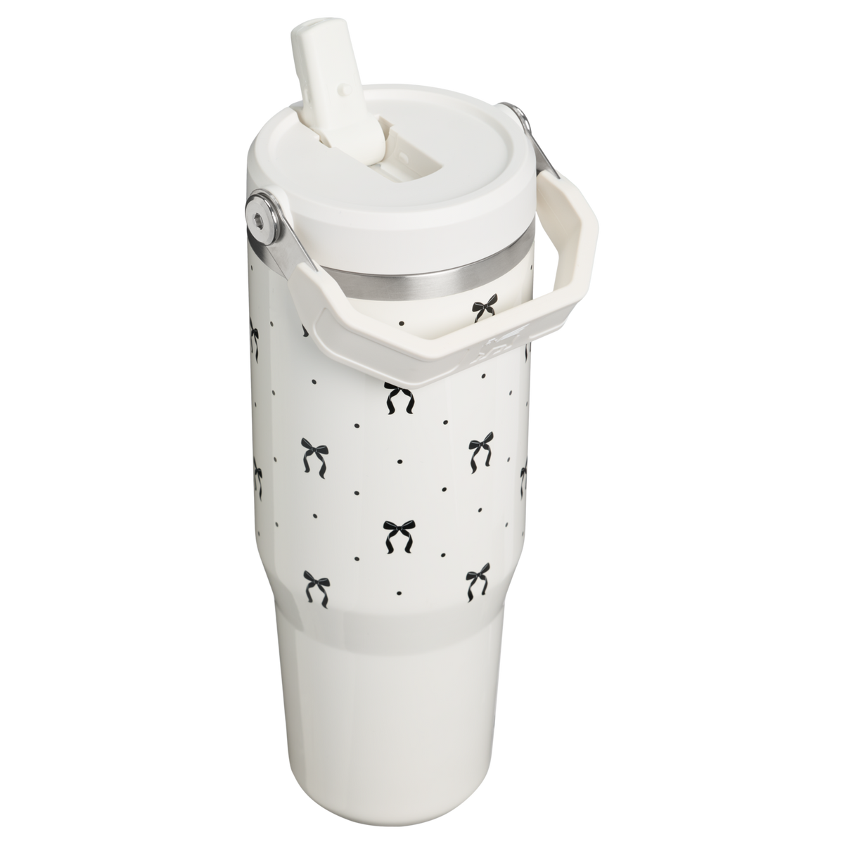 Stanley 1913 The Iceflow™ 2.0 Flip Straw Tumbler 30 oz The Holiday Collection in Salt Bows | Back View