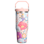 Swatch for Stanley 1913 The IceFlow™ Flip Straw Tumbler 2.0 30 OZ in Sorbet Wildflower | Front View