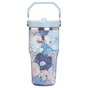 Swatch for Stanley 1913 The IceFlow™ Flip Straw Tumbler 2.0 20 OZ in Blue Dream Wildflower | Front View