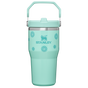 Swatch for Stanley 1913 The IceFlow™ Flip Straw Tumbler 20 OZ Wild and Free Collection in Teal Daisies
