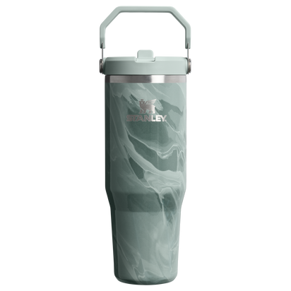 Stanley 1913 The IceFlow™ Flip Straw Tumbler 30 OZ Marble Collection in Agate Calacatta | Front View