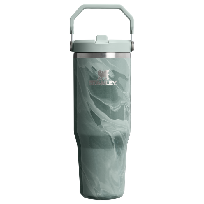 Stanley 1913 The IceFlow™ Flip Straw Tumbler 30 OZ Marble Collection in Agate Calacatta | Front View