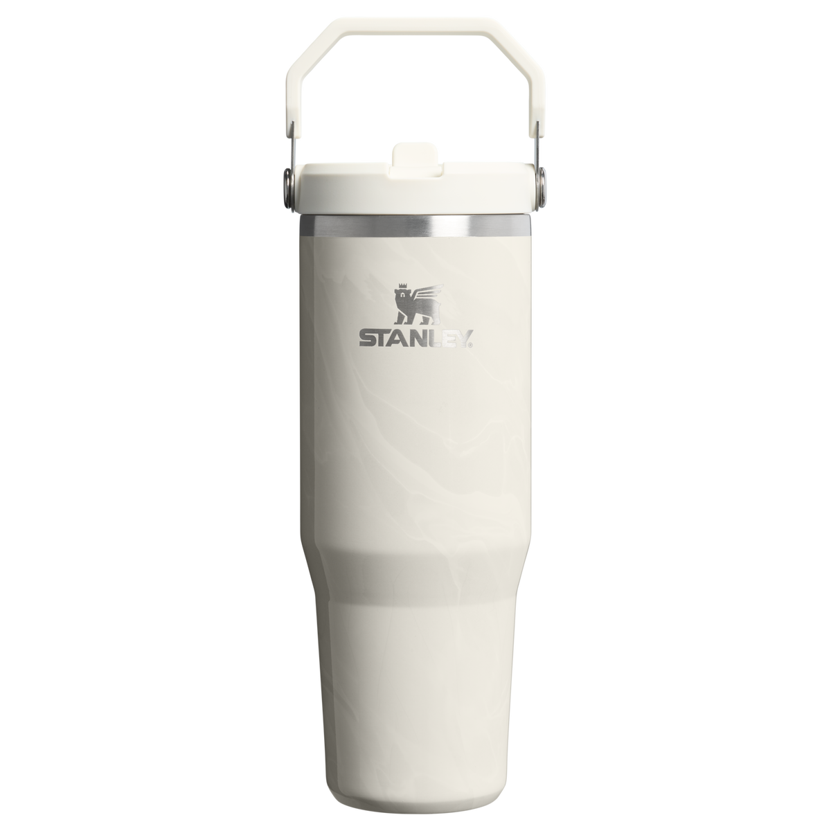 Stanley 1913 The IceFlow™ Flip Straw Tumbler 30 OZ Marble Collection in Calcite Calacatta | Front View