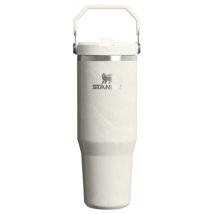 Stanley 1913 The IceFlow™ Flip Straw Tumbler 30 OZ Marble Collection in Calcite Calacatta | Front View