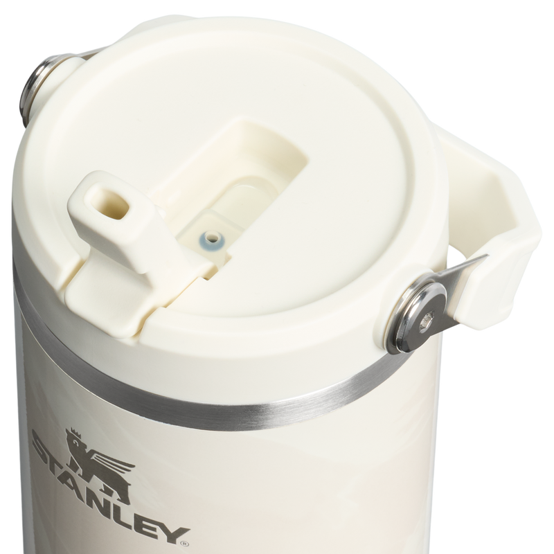 Stanley 1913 The IceFlow™ Flip Straw Tumbler 30 OZ Marble Collection in Calcite Calacatta | Lid Detailed View