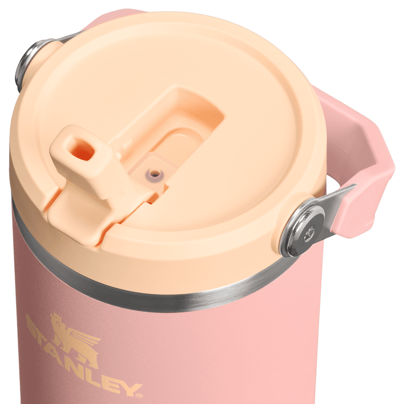 Stanley 1913 The IceFlow™ Flip Straw Tumbler 2.0 30 OZ in Peach Rose | Lid Detailed View