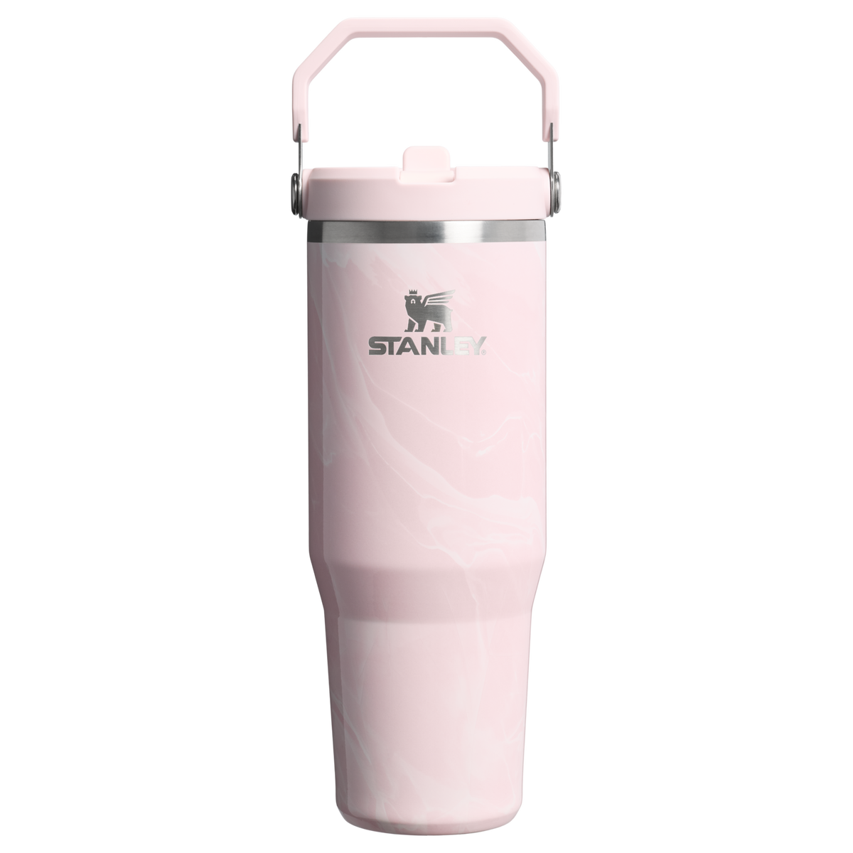 Stanley 1913 The IceFlow™ Flip Straw Tumbler 30 OZ Marble Collection in Pink Amethyst Calacatta | Front View