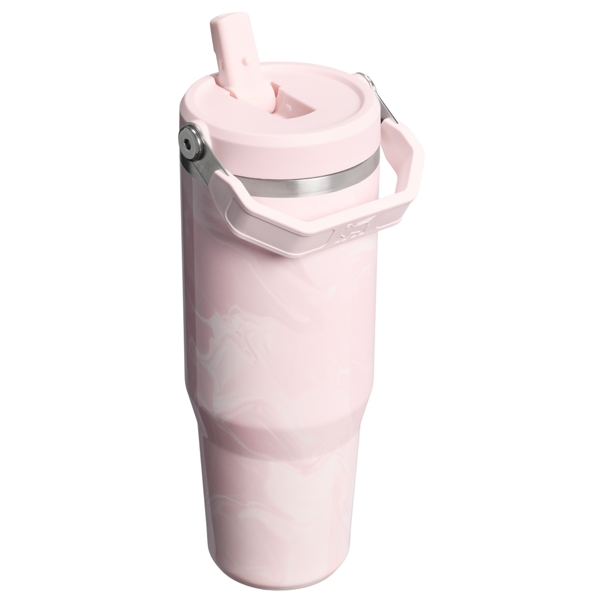 Stanley 1913 The IceFlow™ Flip Straw Tumbler 30 OZ Marble Collection in Pink Amethyst Calacatta | Back View