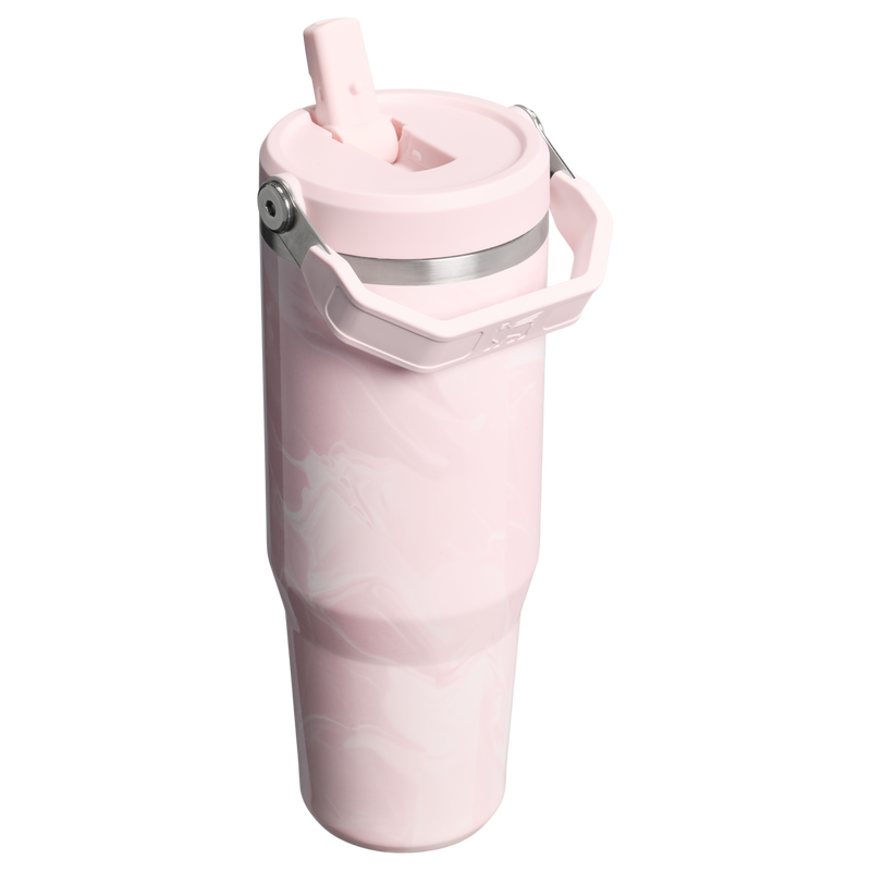 Stanley 1913 The IceFlow™ Flip Straw Tumbler 30 OZ Marble Collection in Pink Amethyst Calacatta | Back View
