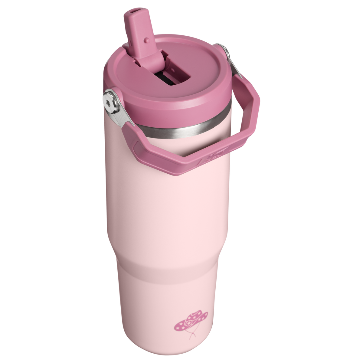 Stanley 1913 IceFlow Flip Straw Tumbler Sundown Collection 30 oz in Pink Dogwood Western | Front View