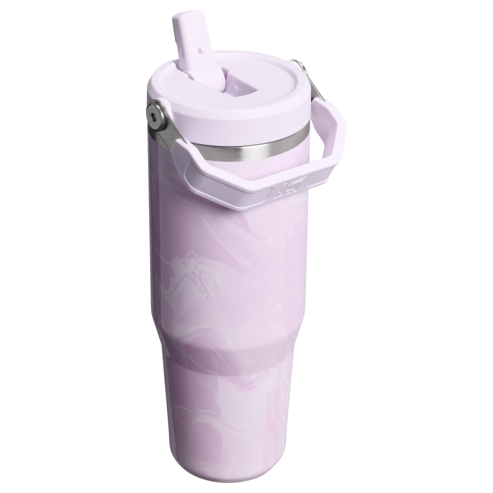 Stanley 1913 The IceFlow™ Flip Straw Tumbler 30 OZ Marble Collection in Soft Amethyst Calacatta