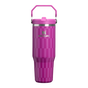 Swatch for Stanley 1913 The IceFlow™ Flip Straw   Tumbler | 30 oz High Summer in Purple Blossom Tile | Front View