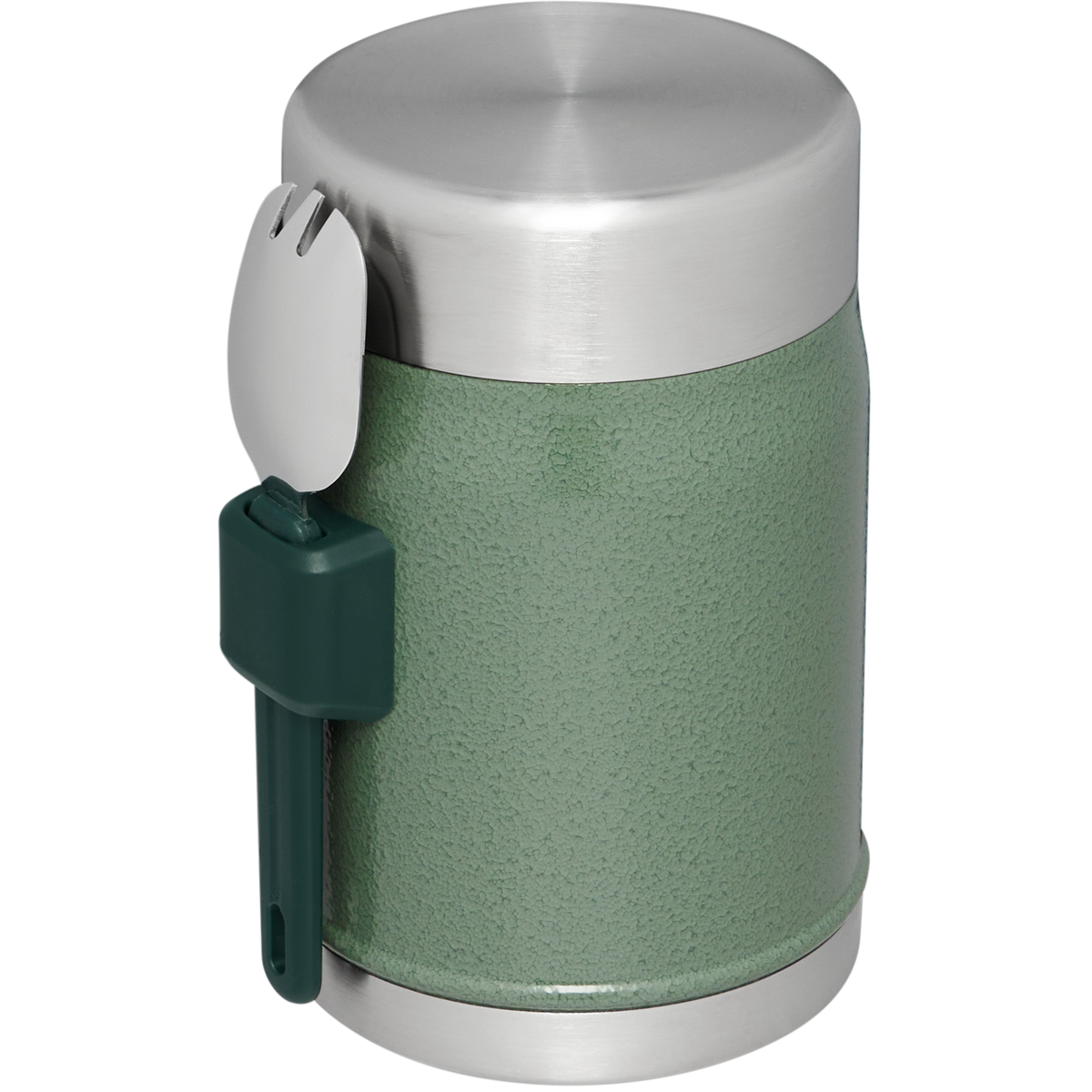 Stanley 1913 Classic Legendary Food Jar + Spork 14 OZ in Hammertone Green | Back View