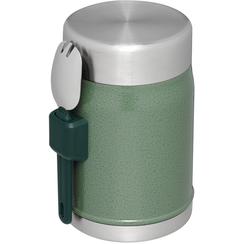Stanley 1913 Classic Legendary Food Jar + Spork 14 OZ in Hammertone Green | Back View