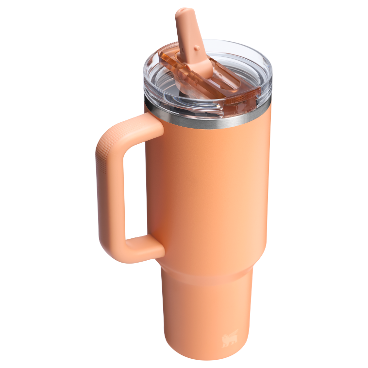 Stanley 1913 The Quencher ProTour Flip Straw Tumbler 40 OZ in Apricot | Back View