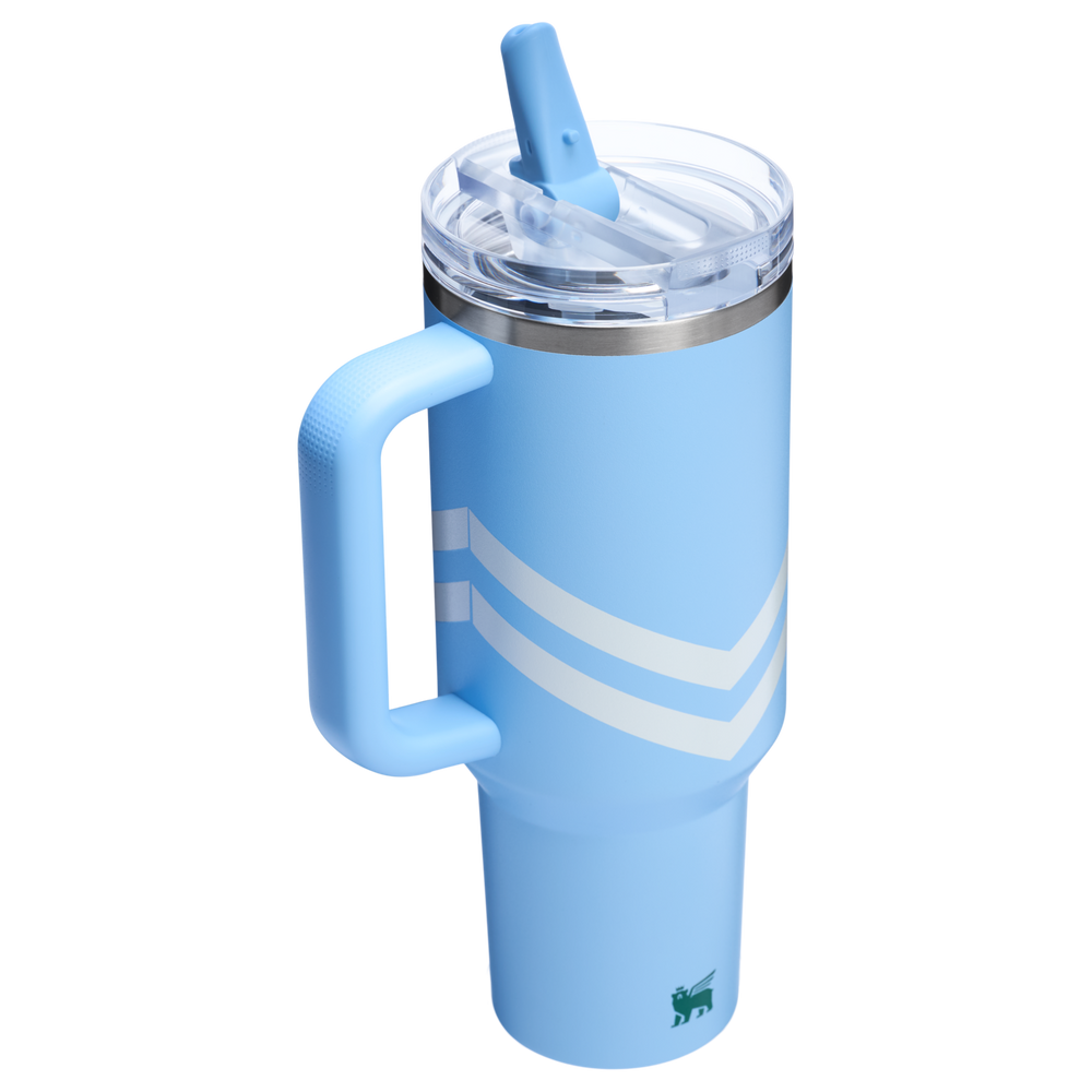 Stanley 1913 The Quencher ProTour Flip Straw Tumbler 40 OZ Oasis Collection in Cornflower Chevron | View 2