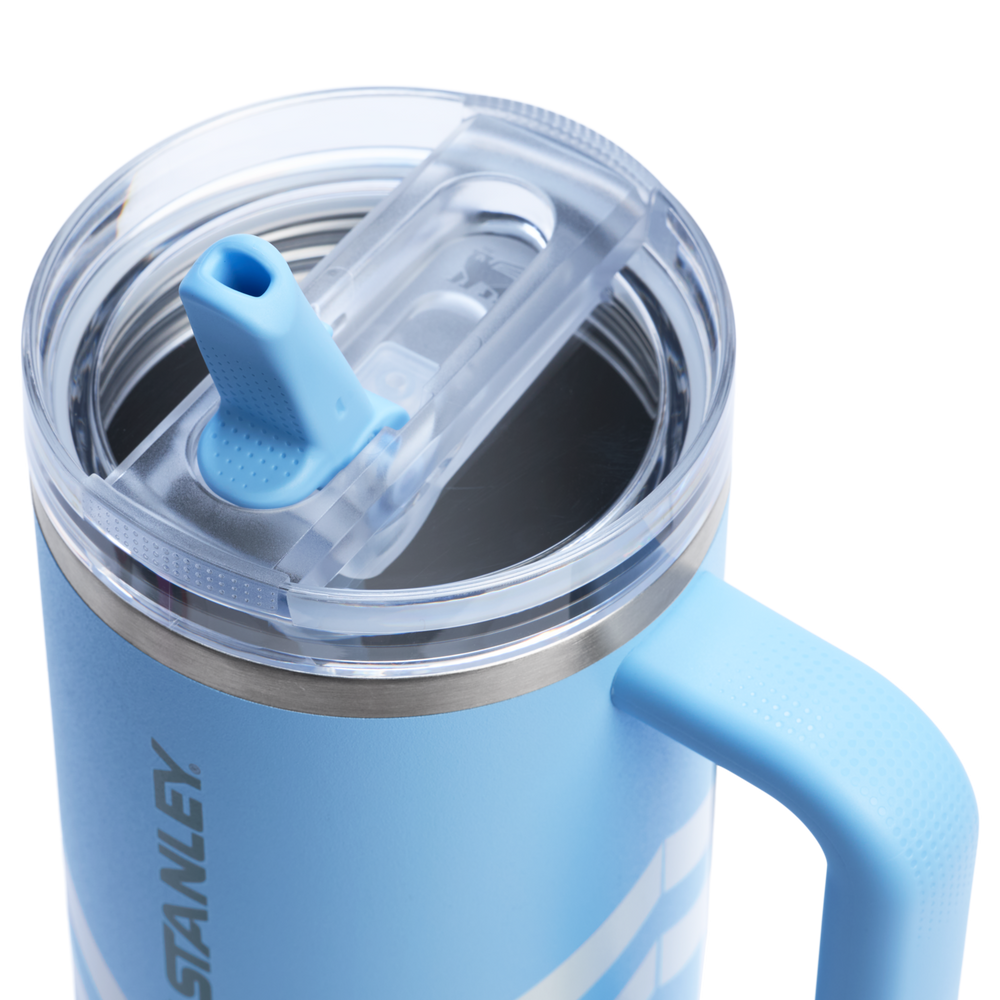 Stanley 1913 The Quencher ProTour Flip Straw Tumbler 40 OZ Oasis Collection in Cornflower Chevron | View 3