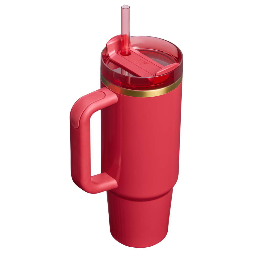 Stanley 1913 Cheers & Cheer The Quencher®H2.0 FlowState™ Tumbler 30 OZ in Holly Berry Gloss