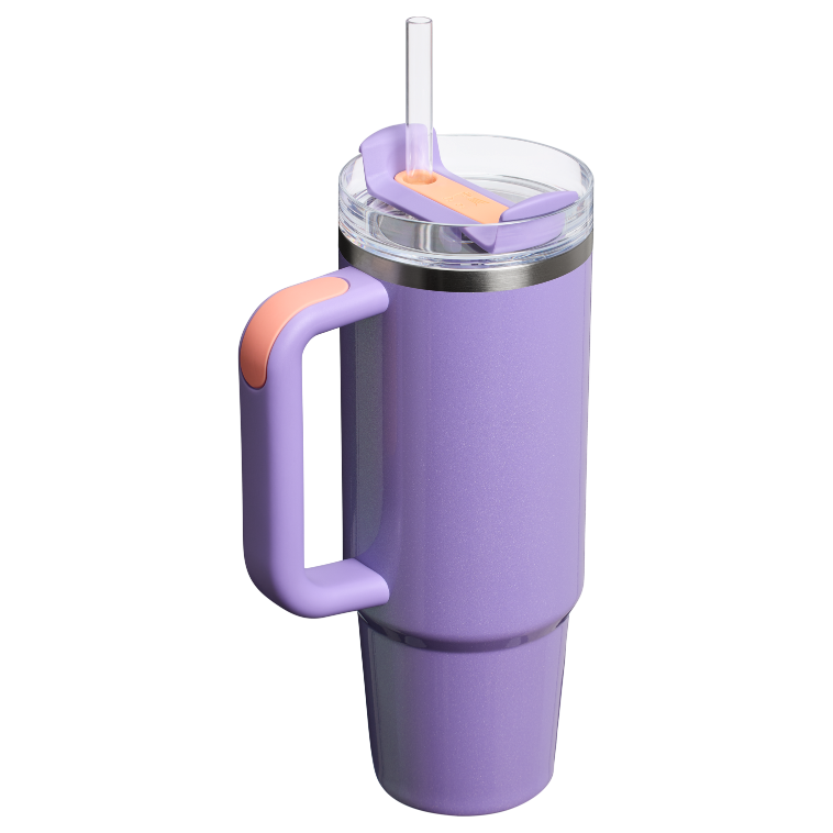 Stanley 1913 New Frequency Quencher H2.O FlowState™ Tumbler 30 OZ in Periwinkle Shimmer | Back View