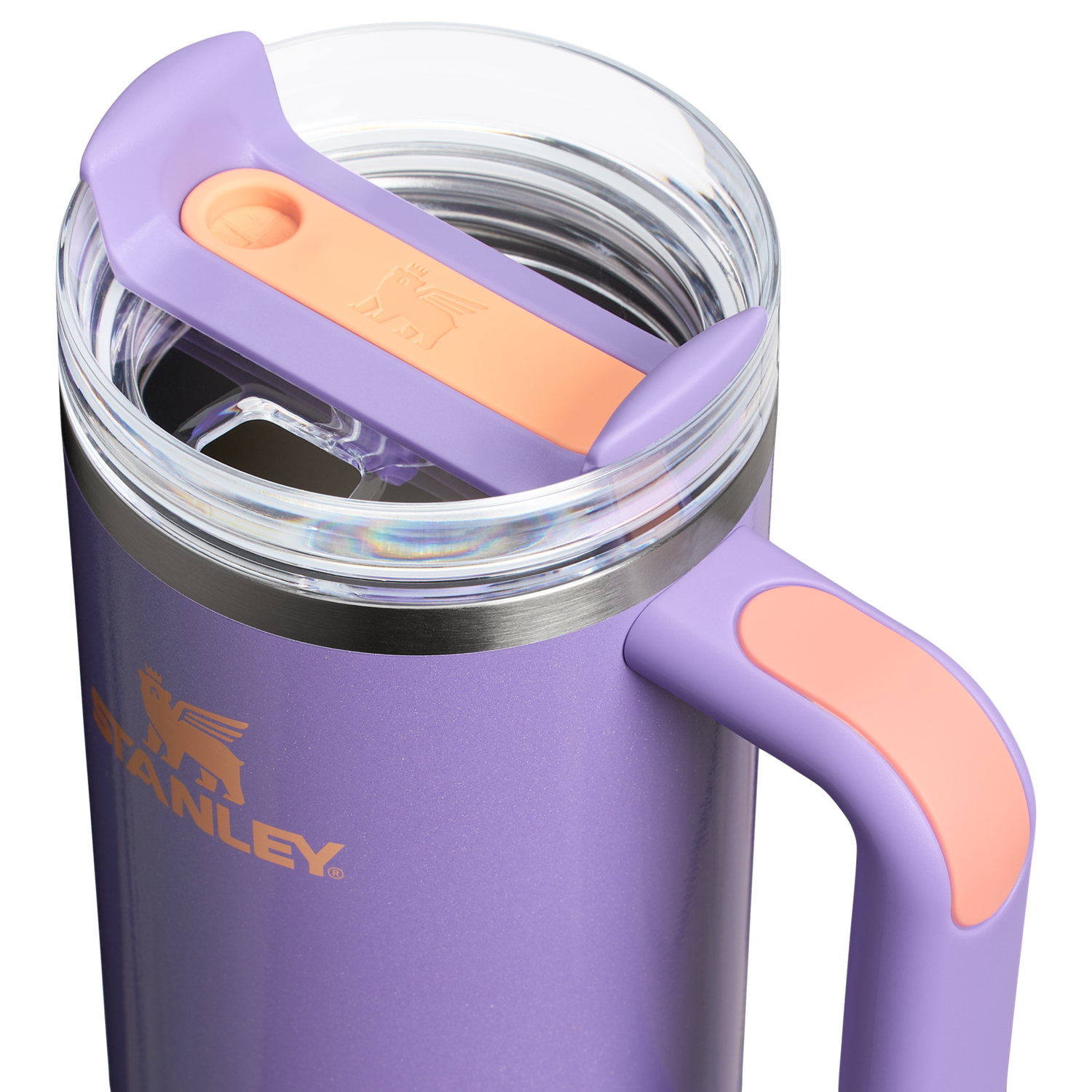 Stanley 1913 New Frequency Quencher H2.O FlowState™ Tumbler 30 OZ in Periwinkle Shimmer | Lid View